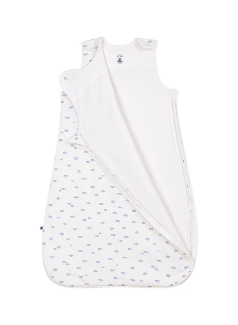Petit Bateau Babies' 1.5 TOG cloud print cotton sleeping bag